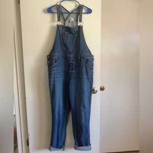 Universal Thread light blue denim overalls